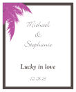 Caribbean Beach Vertical Big Rectangle Wedding Labels
